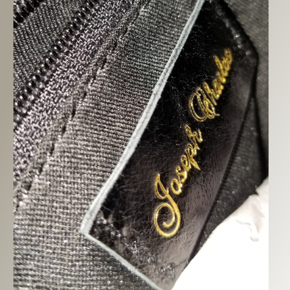 Joseph Charles Black Leather shoulder/clutch bag